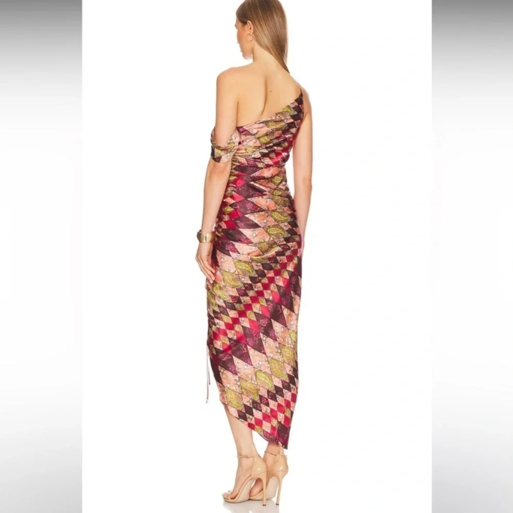 Cinq à Sept Multicolor Asymmetrical Dress - Picture 4 of 7